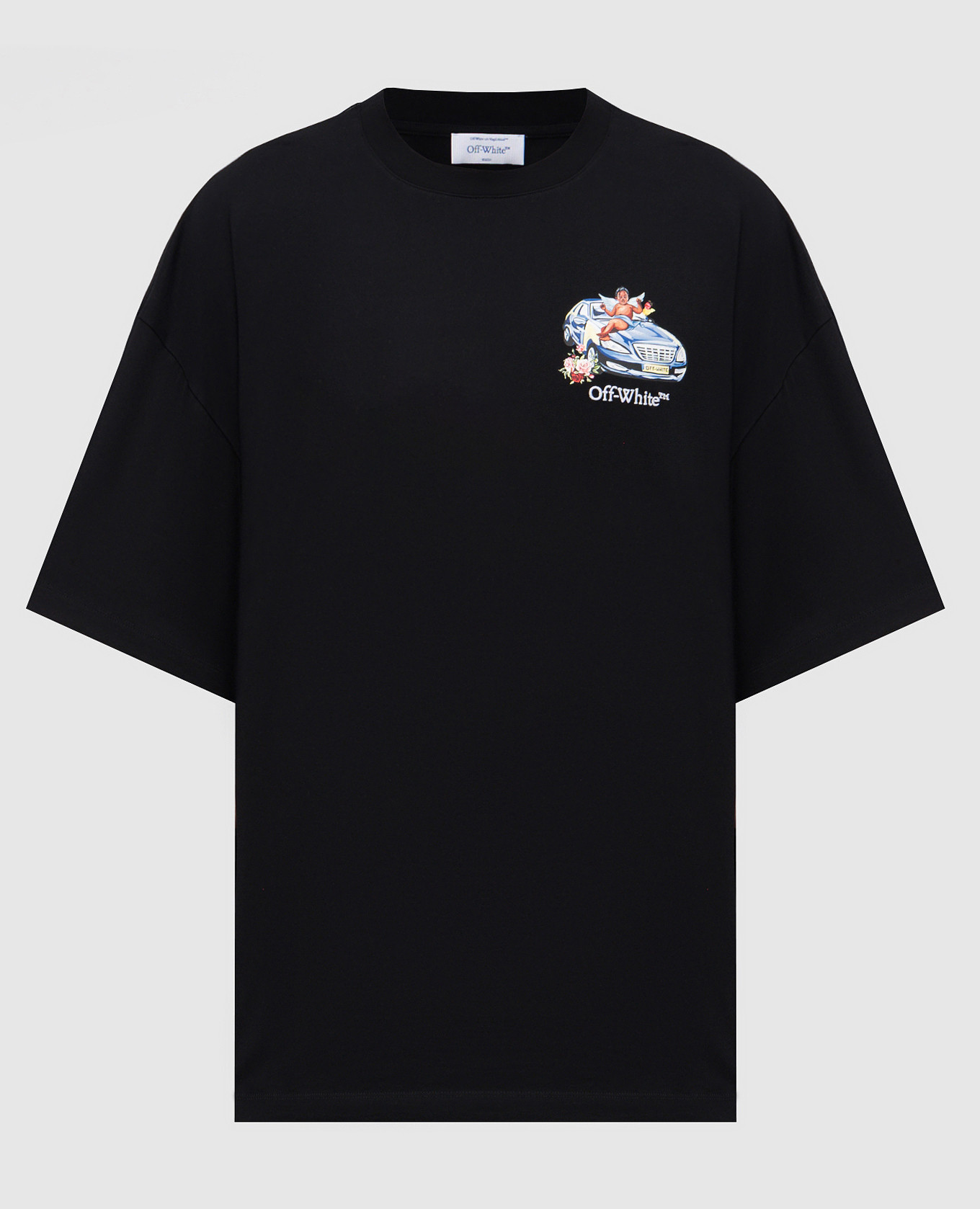 

Black Fresco Arrow embroidered T-shirt Off-White