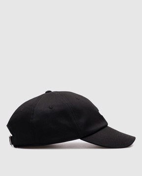 Off-White Black cap with logo embroidery OMLA049C99FAB004