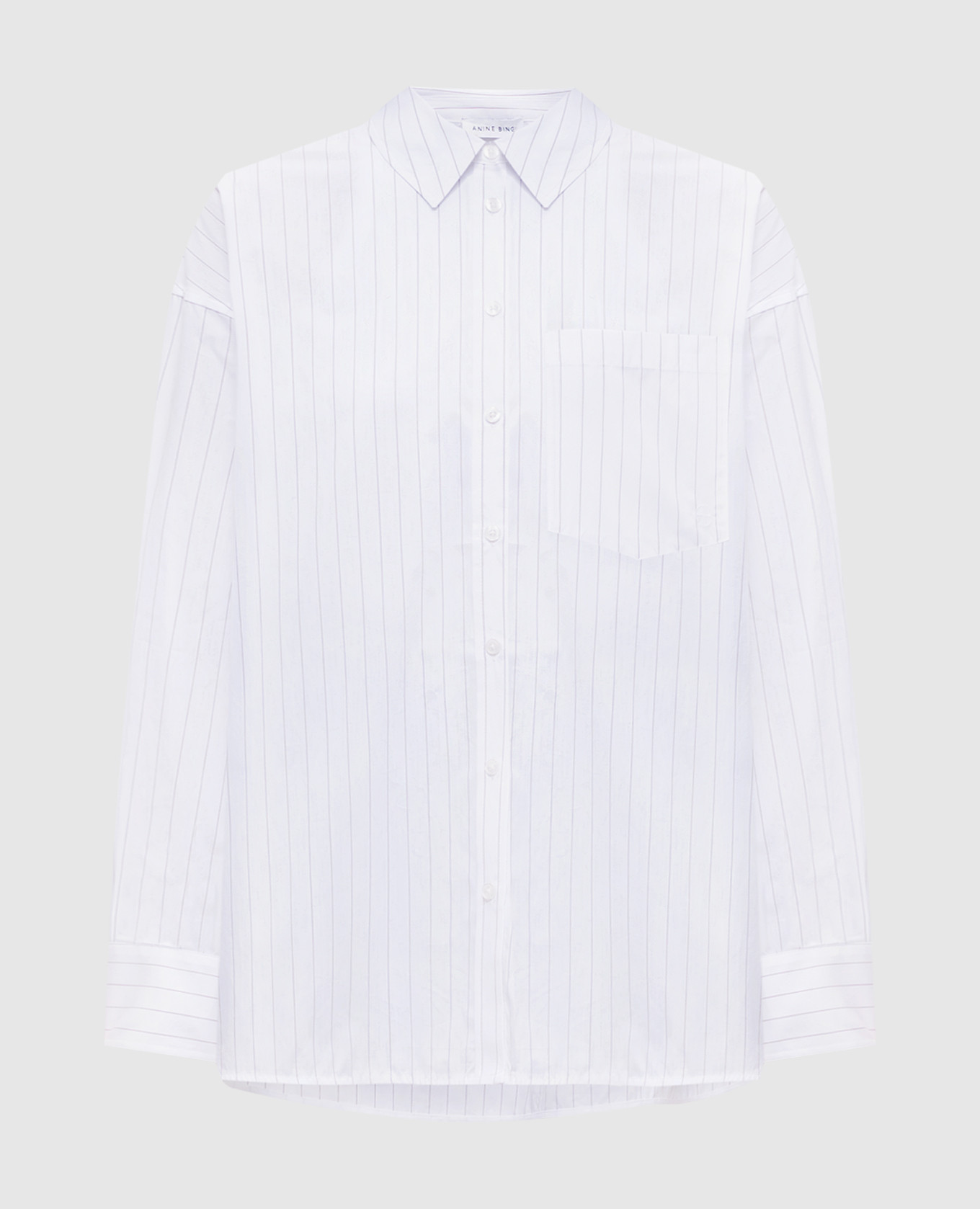 

Chrissy white striped shirt Anine Bing, Белый