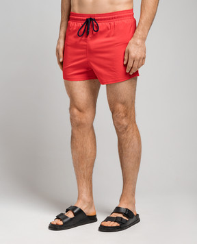 Vilebrequin Red logo swim shorts MANH9E00