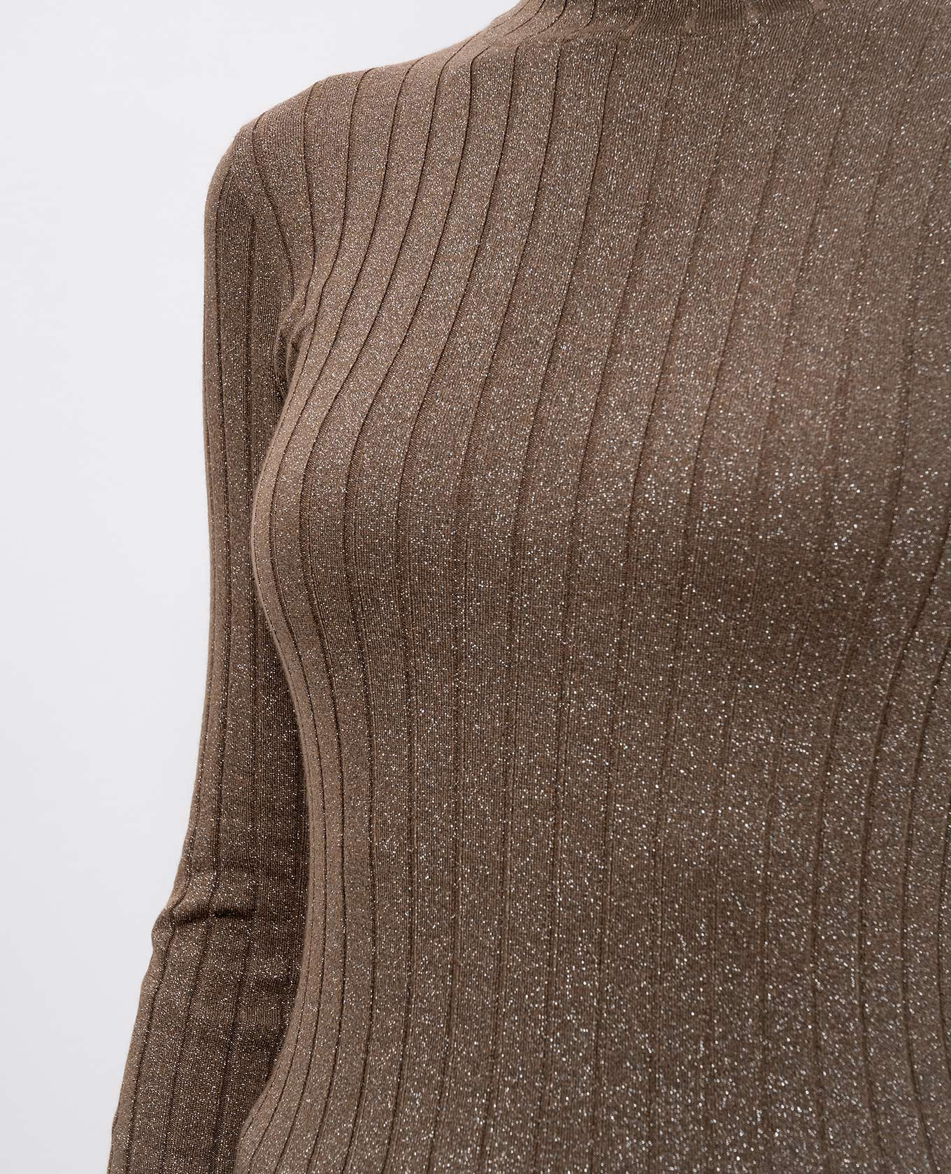 

Brown cashmere and silk ribbed jumper Brunello Cucinelli