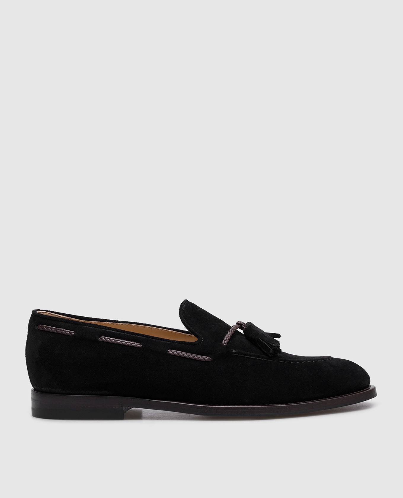

Black suede loafers with tassels Brunello Cucinelli