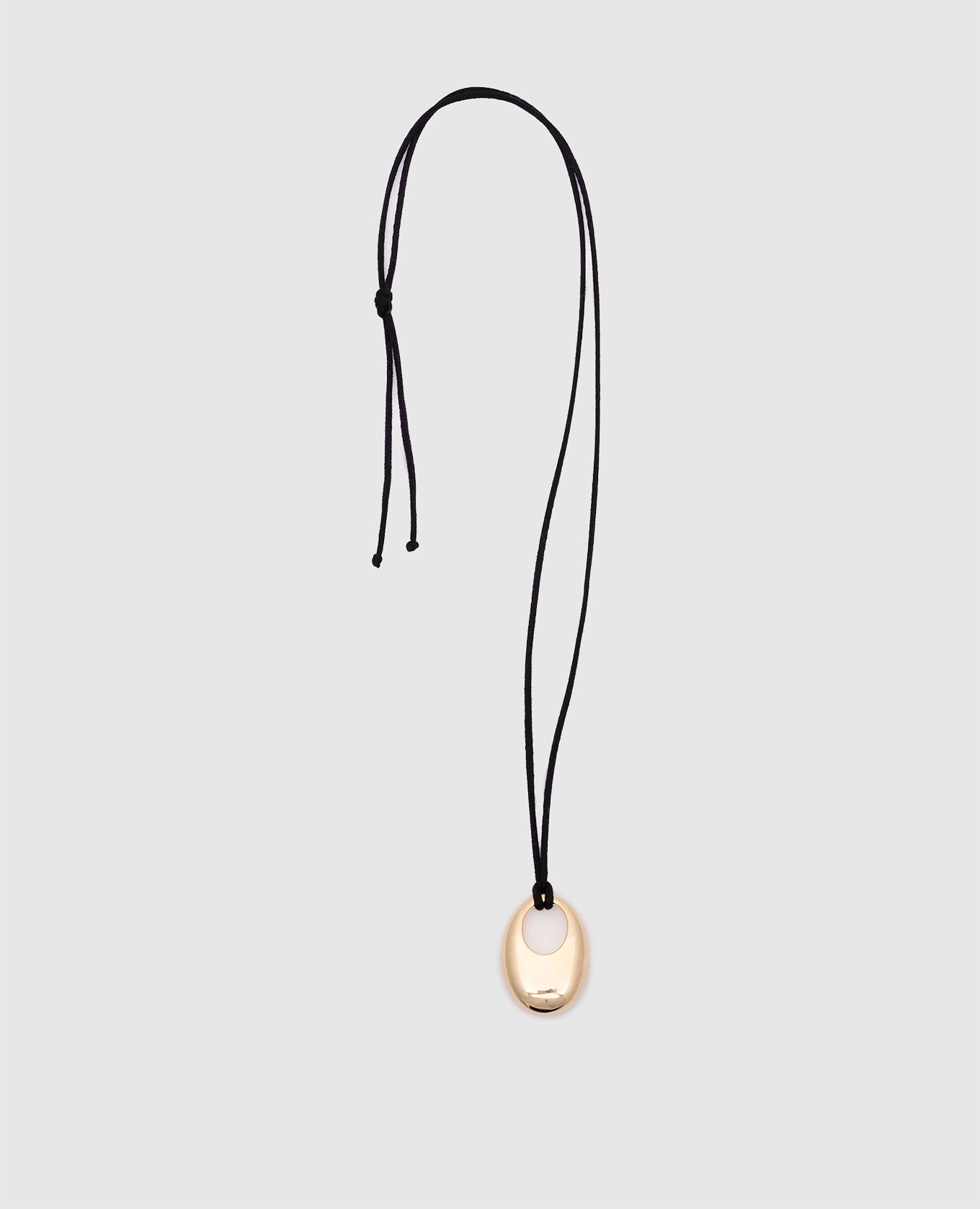 

Sloping Silver Gold Pendant Necklace ANNIKA INEZ, Golden
