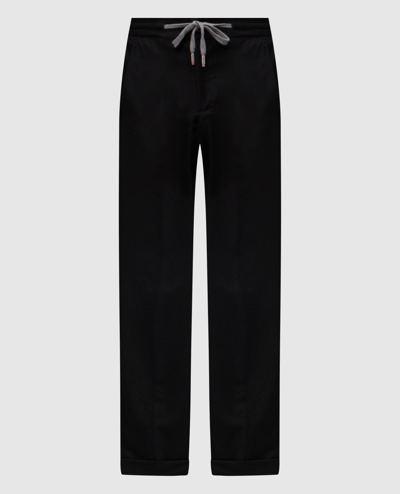 Black wool and silk pants Marco Pescarolo