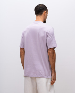 Brunello Cucinelli Purple T-shirt with logo emblem M0B138440