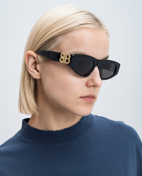 Balenciaga Dynasty D-Frame Black Sunglasses 621642T0001