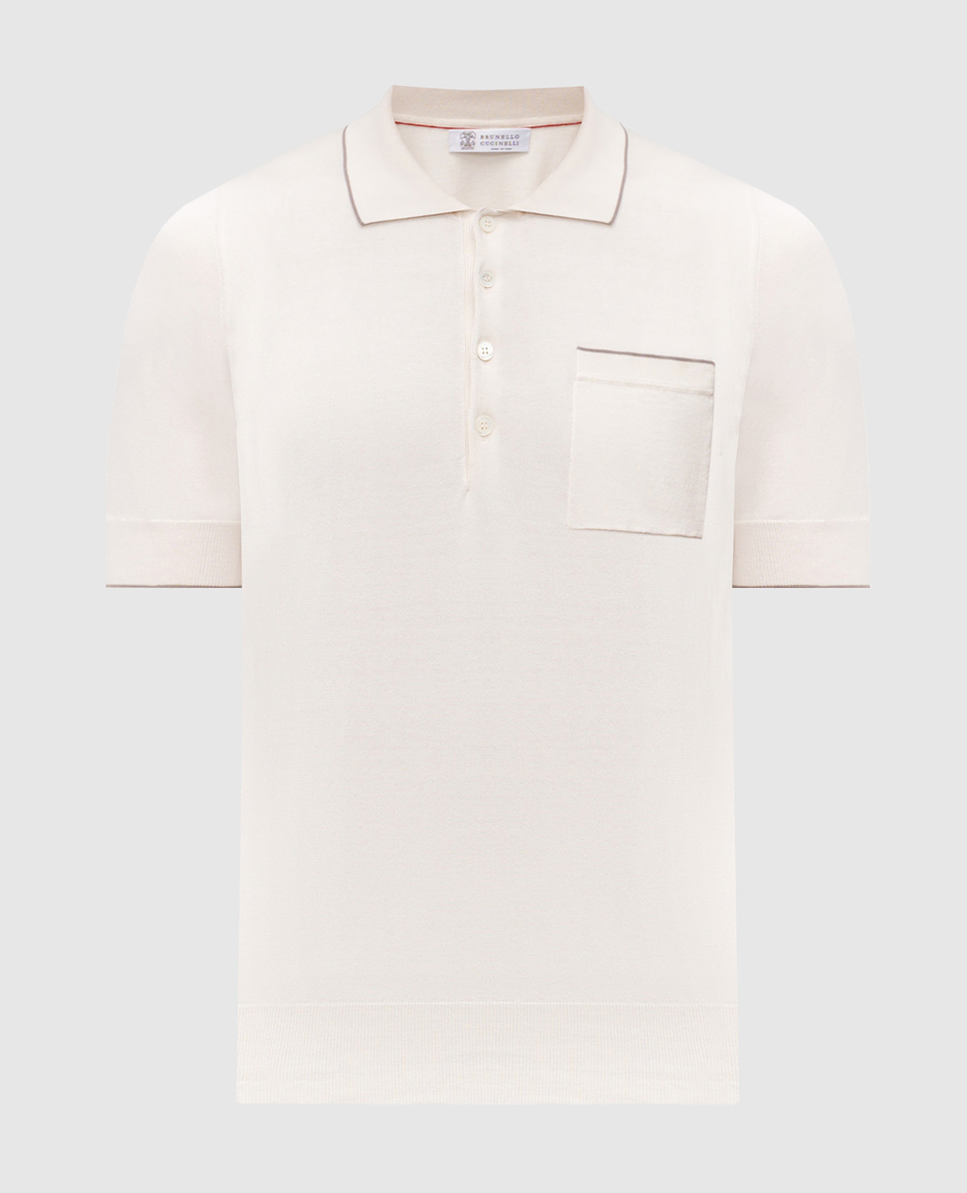 

Beige polo shirt with contrasting trim Brunello Cucinelli