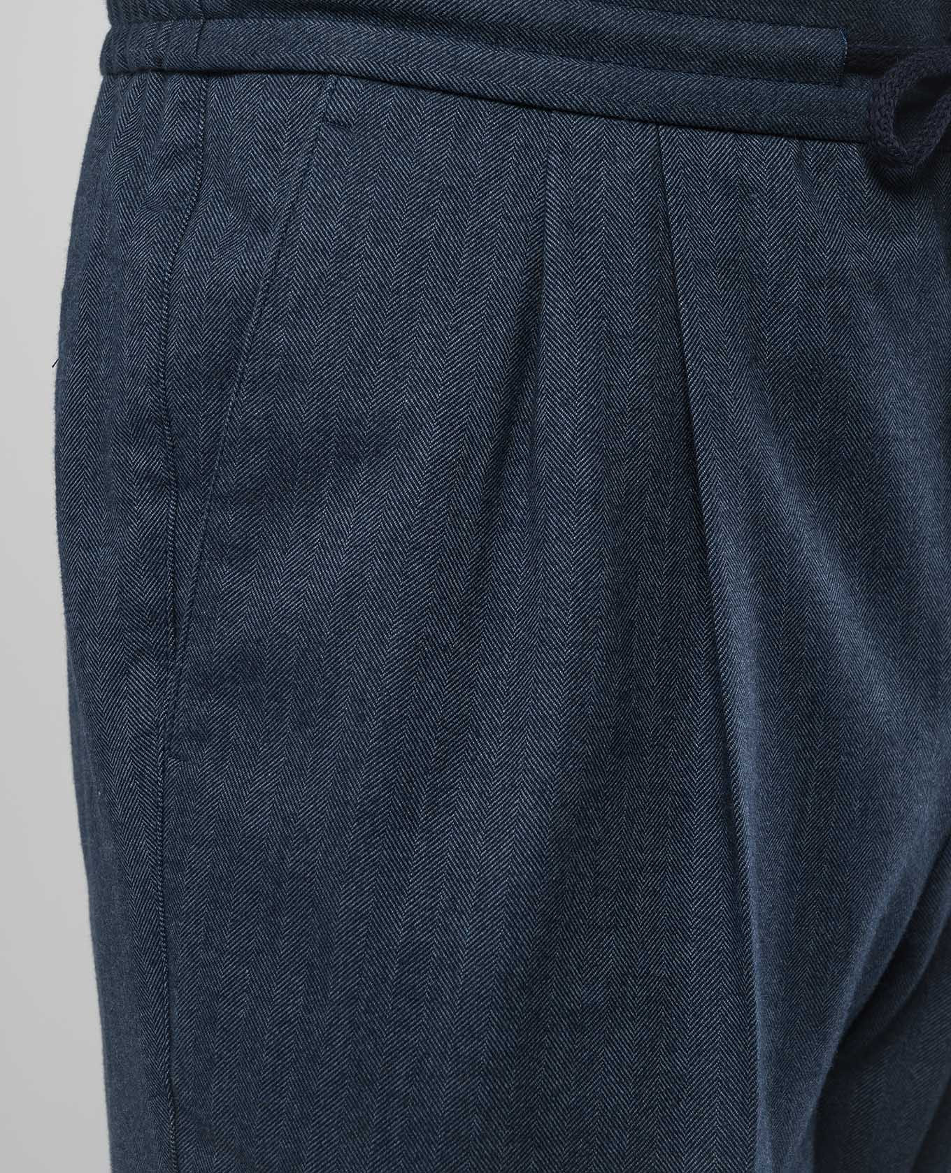 Blue pants with a pattern Brunello Cucinelli 5