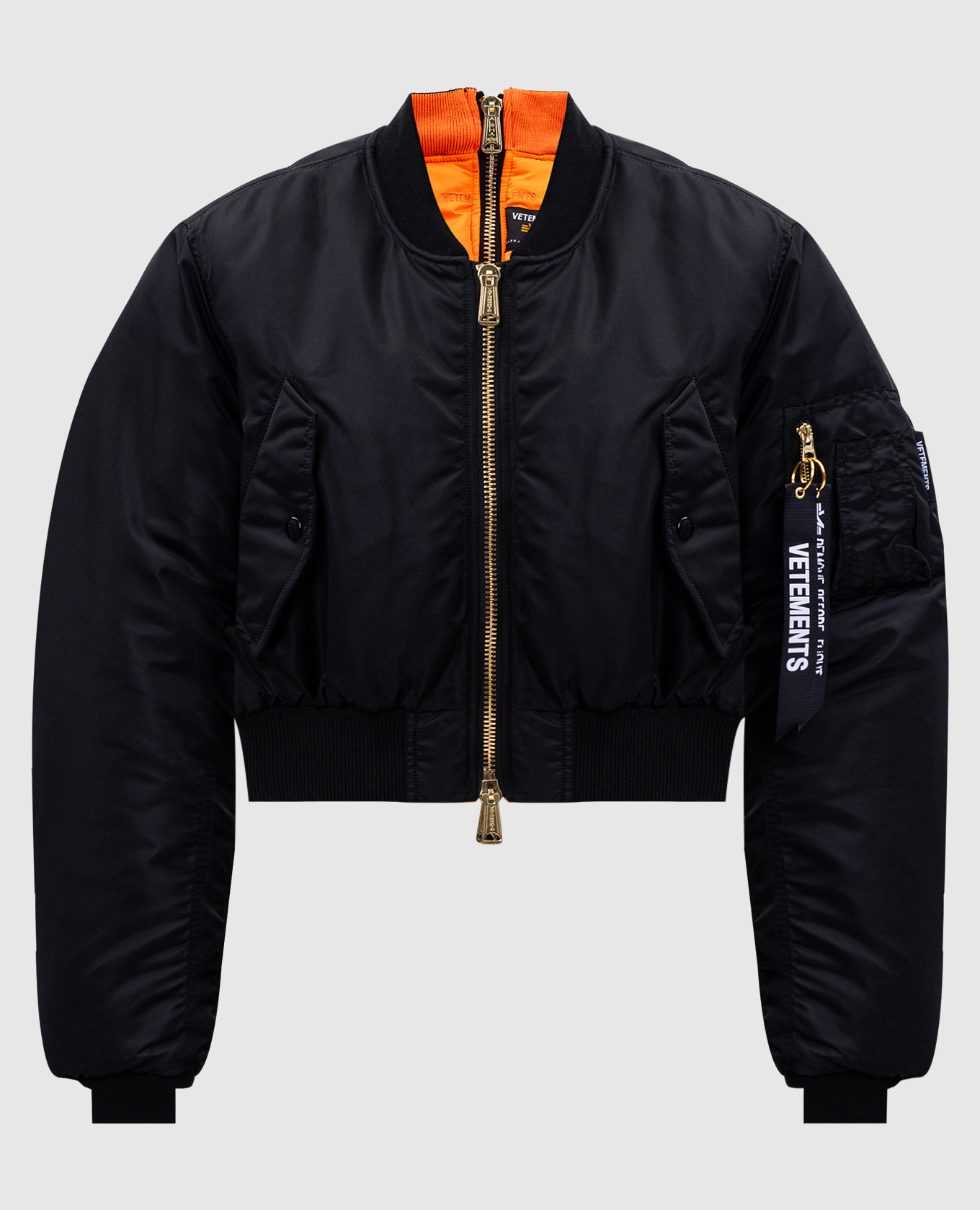 Black reversible bomber jacket Vetements