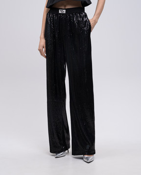 SSHEENA Black pants with sequins 25SSPRUSLANTS25007