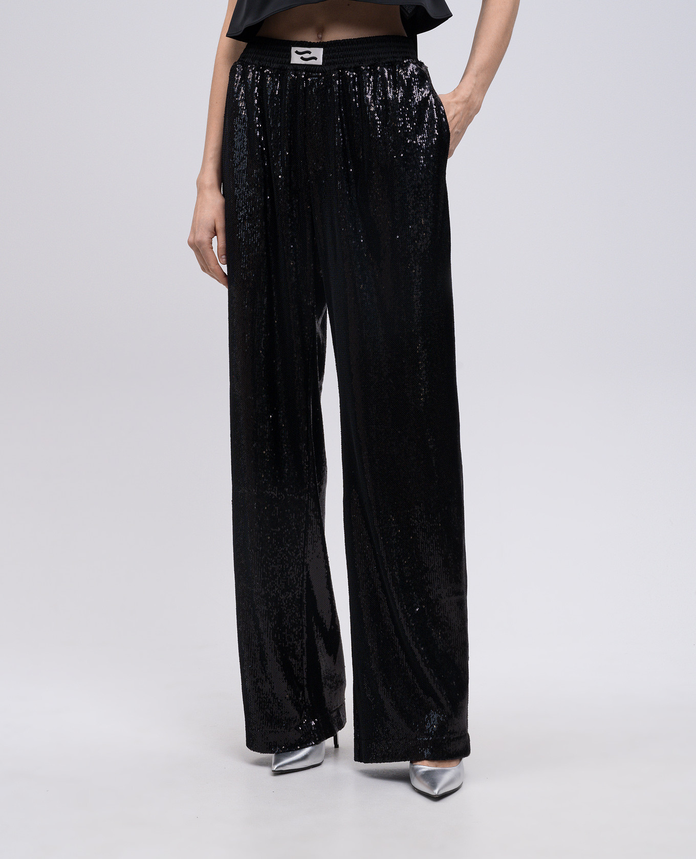 Black pants with sequins SSHEENA 3
