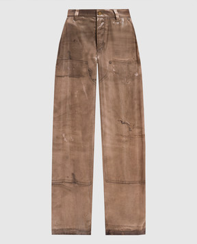 Alexander Wang Yellow pants in a print 1WC3244735