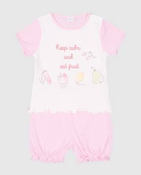 RiminiVeste Children's pink Ellepa pajamas with a print BI3395