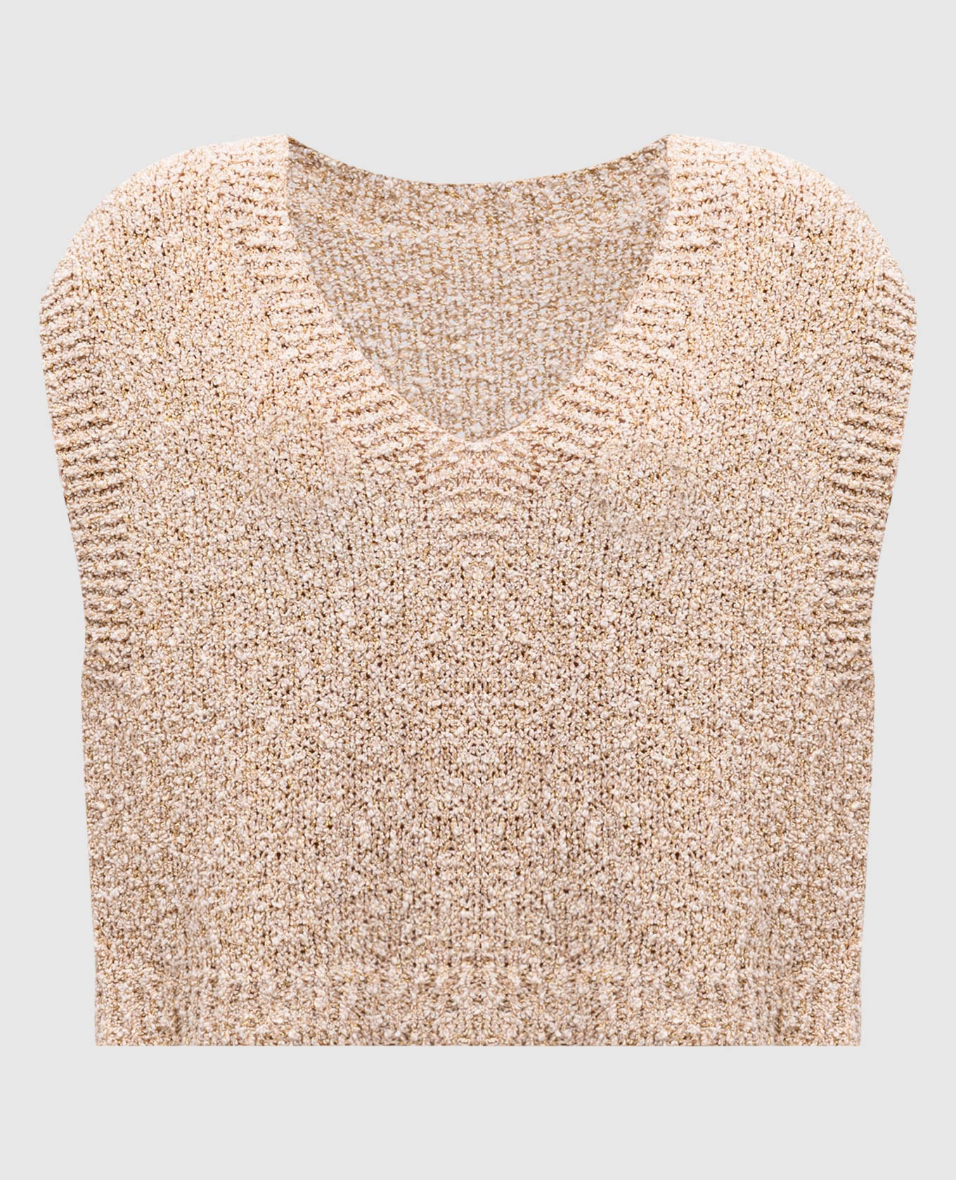 

Beige vest with lurex Twinset