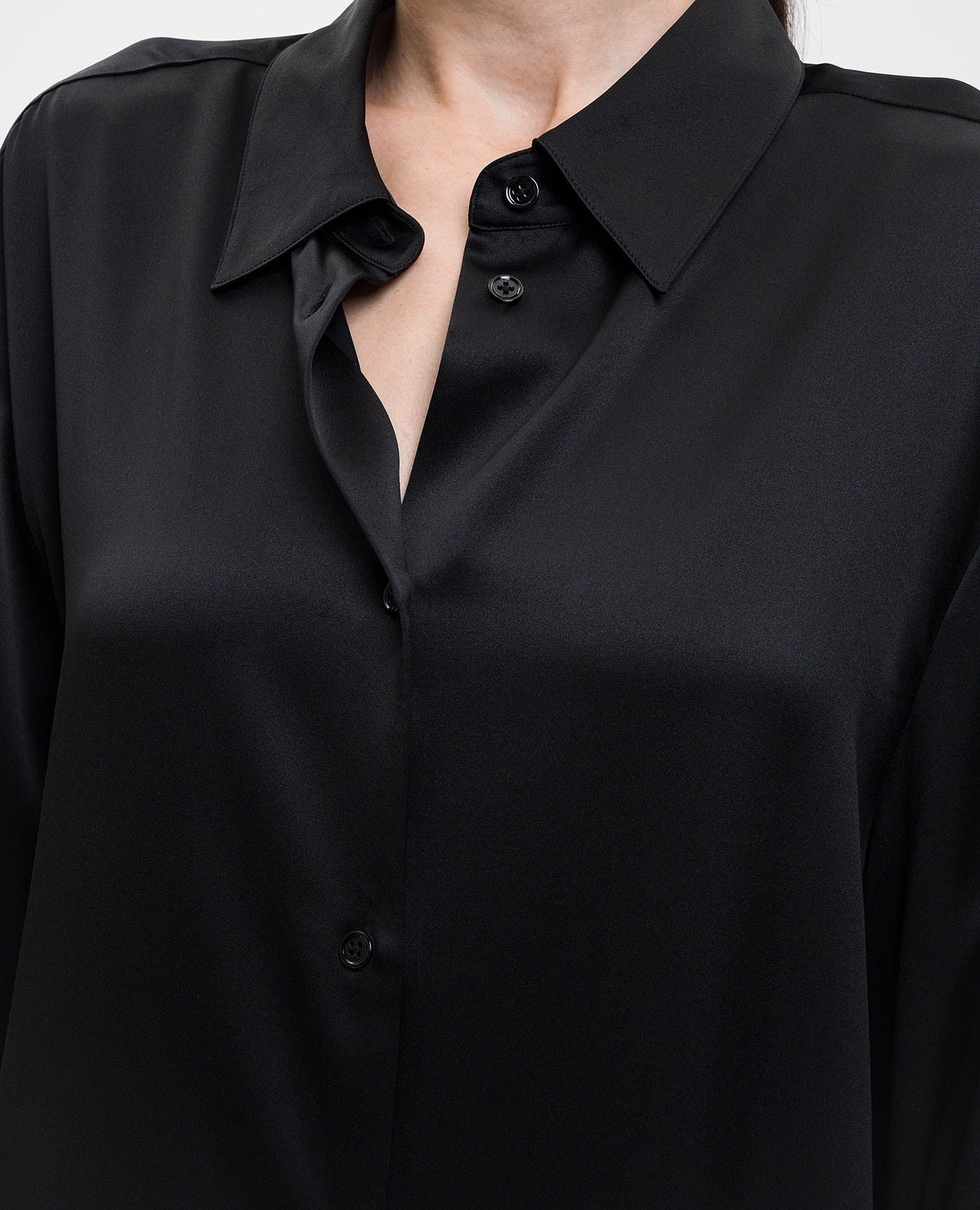 

Black silk blouse LISA YANG