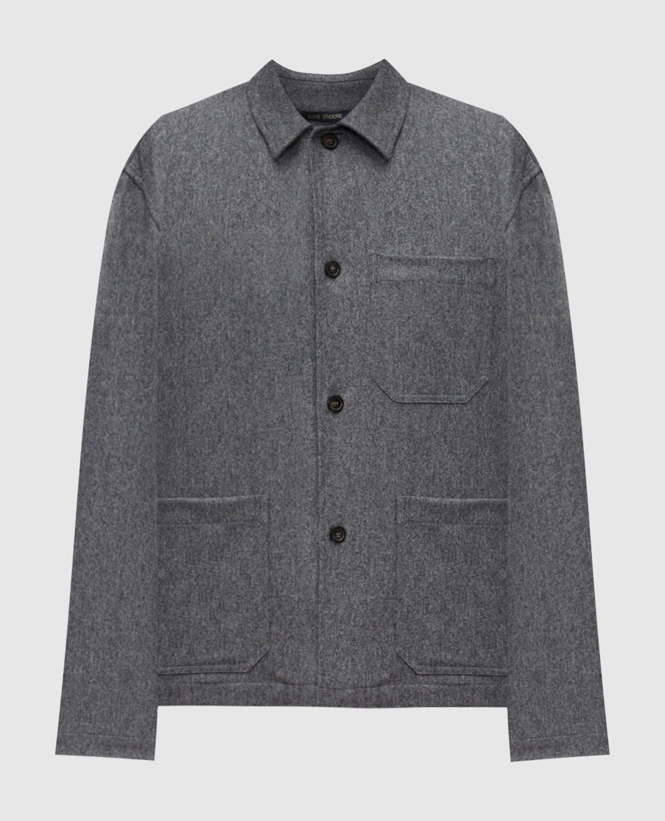 Cimabue gray wool shirt Sofie D`Hoore