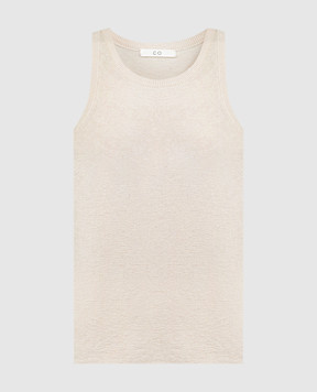 CO Pink cashmere ribbed top 8200BCM