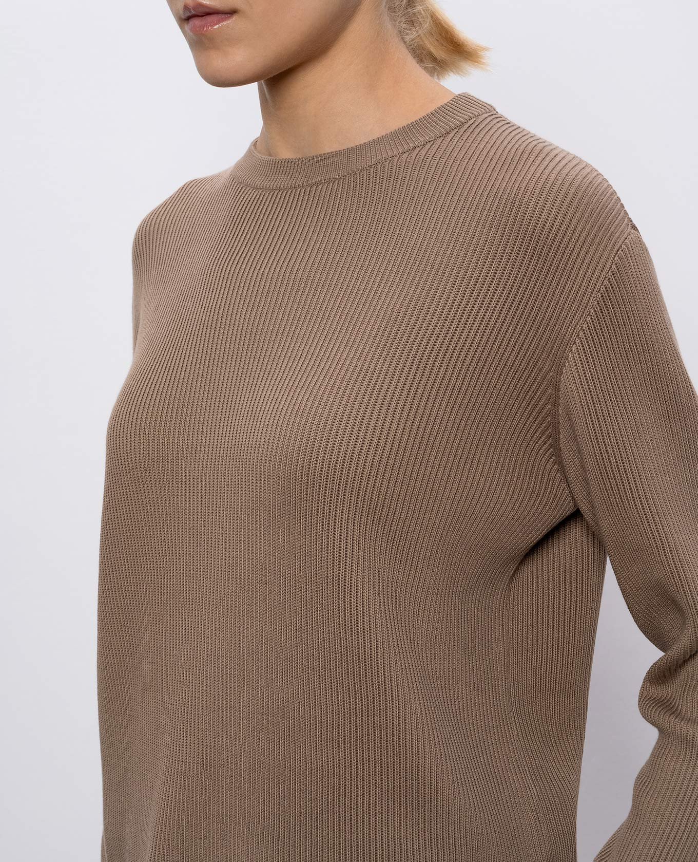 

Brown ribbed jumper Brunello Cucinelli