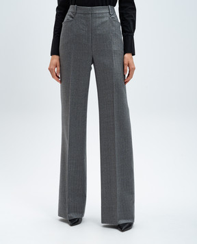Tom Ford Gray pants made of wool with lurex PAW584FAX1262