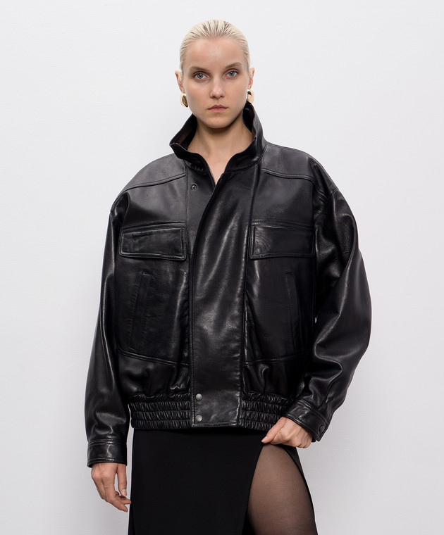 Saint Laurent - Black leather jacket 836515YCNU2 - shop with