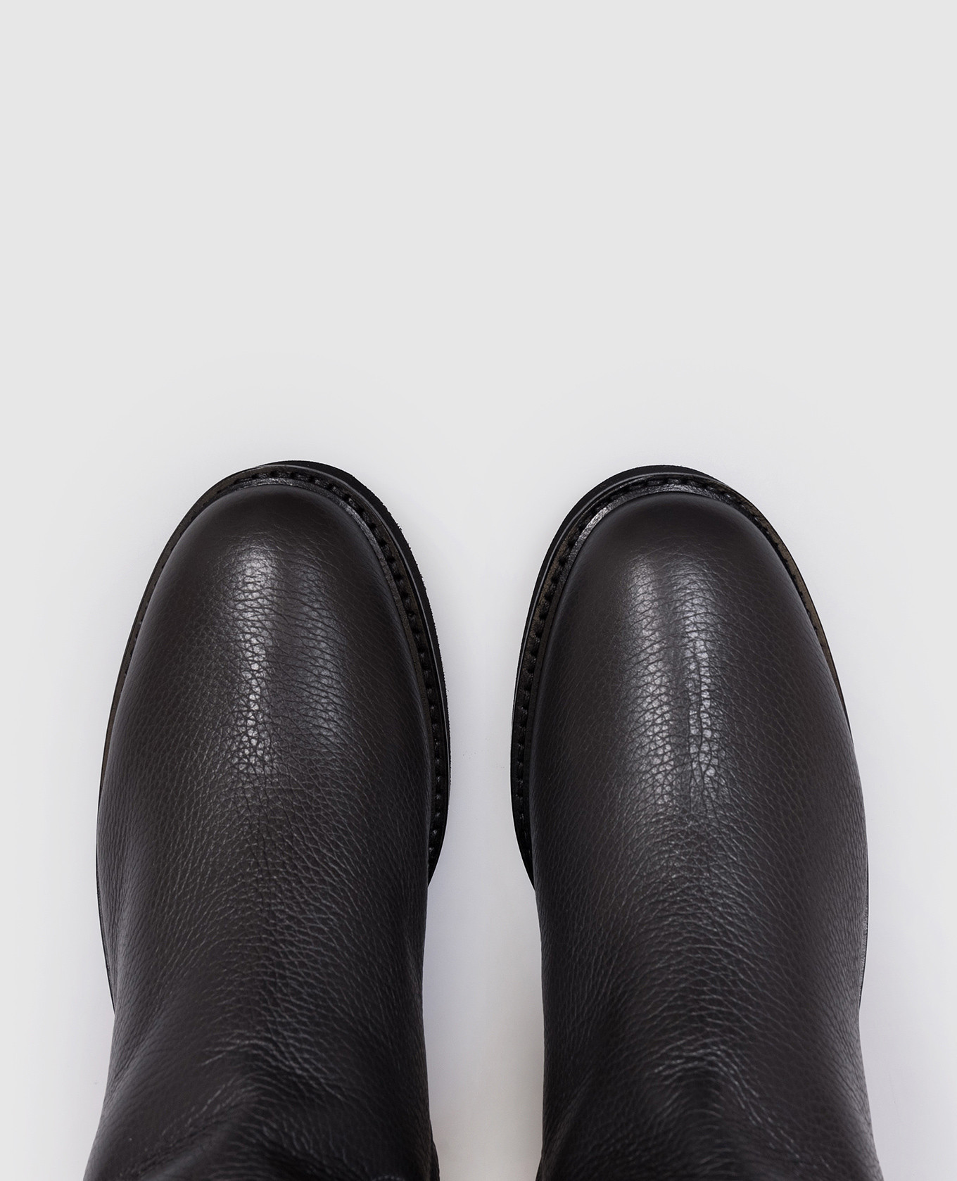 

Gray leather boots Doucal's, Grey