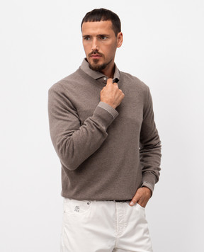 Brunello Cucinelli Brown cashmere jumper M2200100