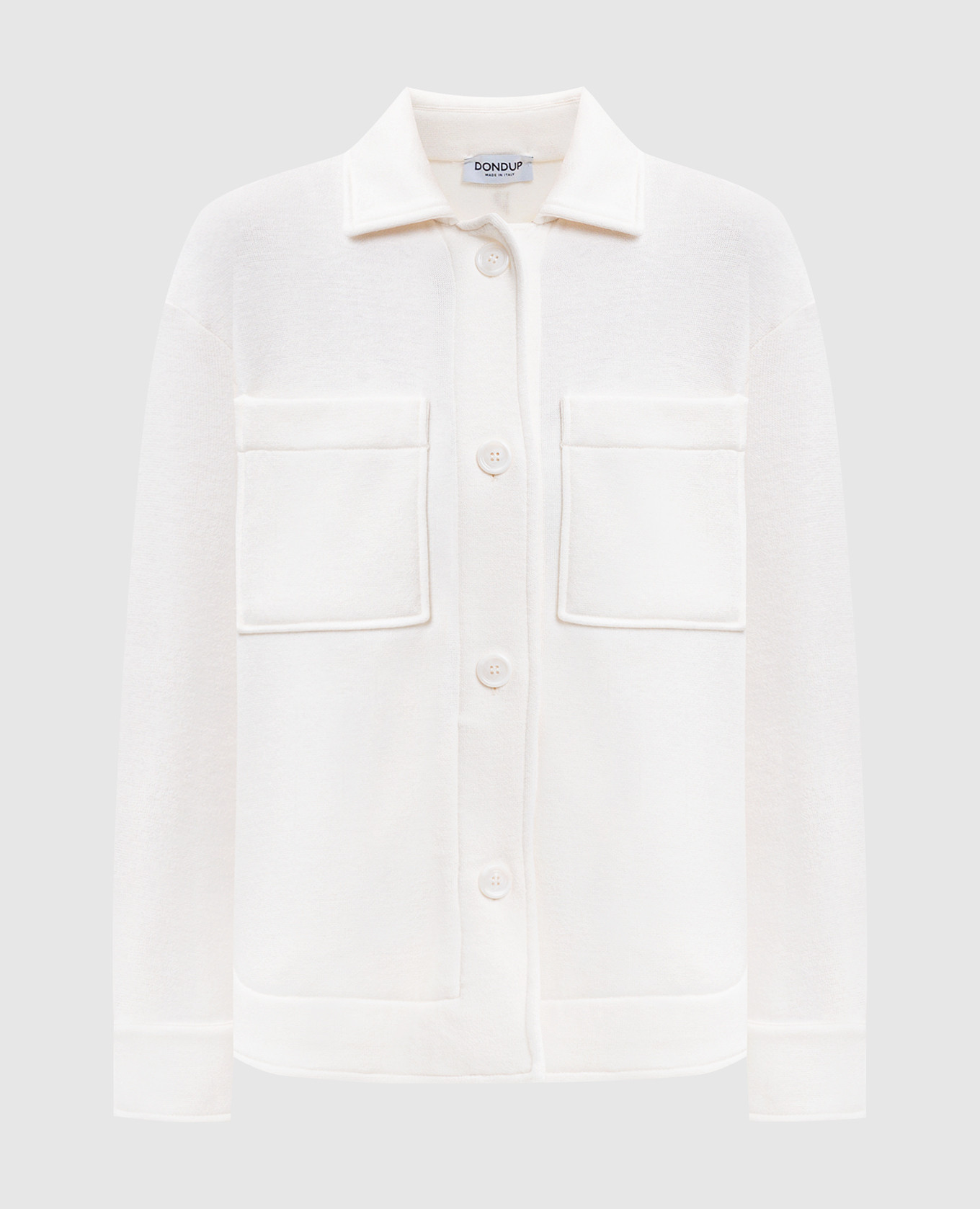 

White cardigan with monogram logo Dondup