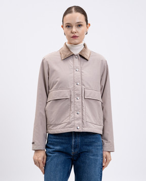 Peserico Beige jacket with patch A210207312C