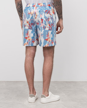 Alexander McQueen Blue printed shorts 828593QOABG