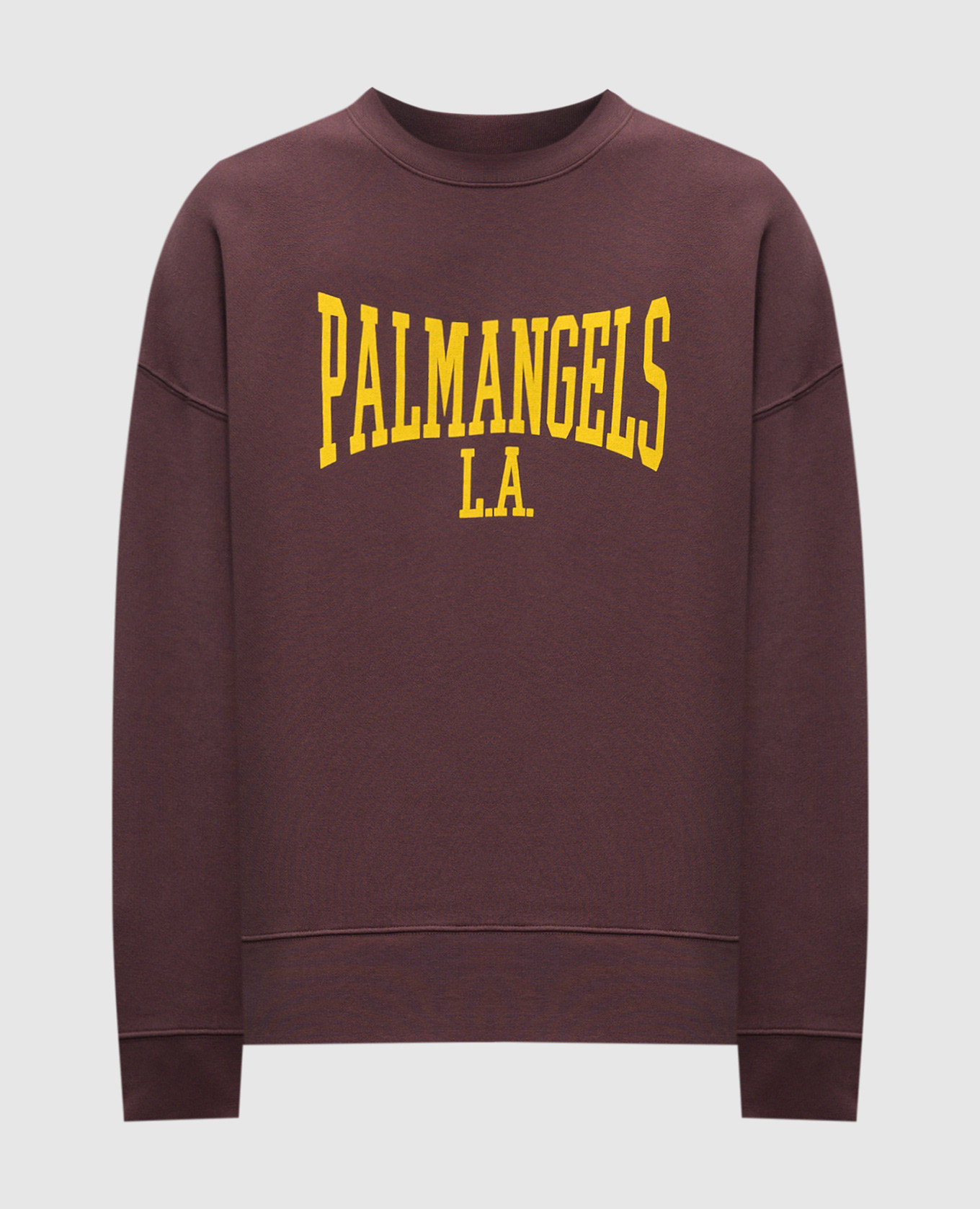 

Burgundy sweatshirt with logo print Palm Angels