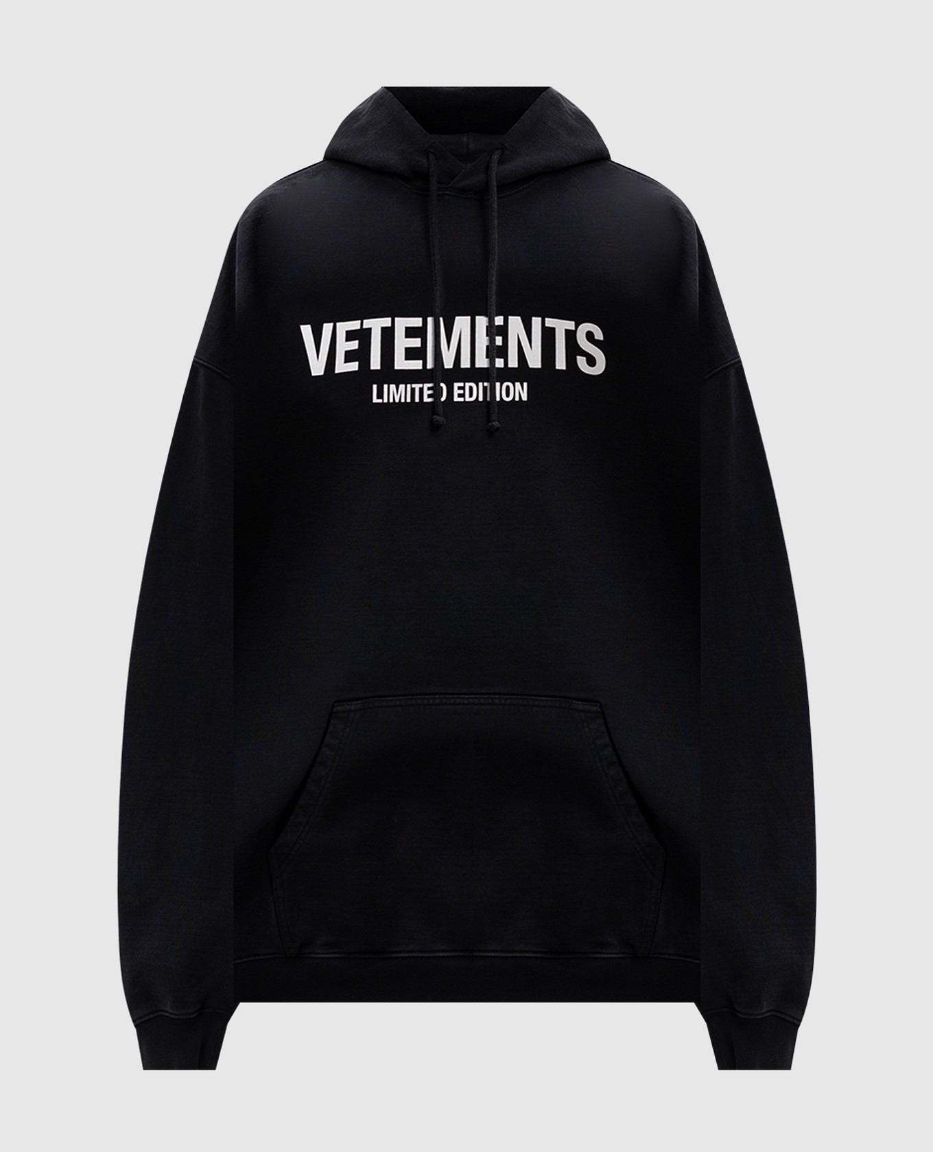

Black hoodie with logo print Vetements