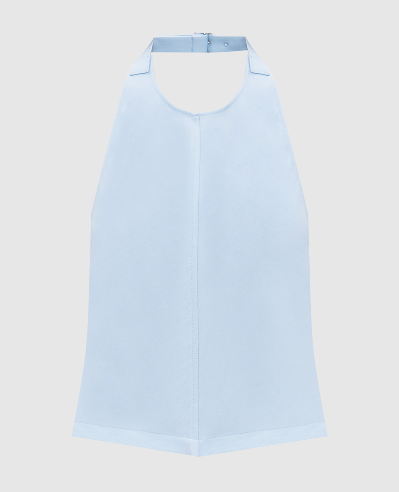 

Blue top made of wool with an open back WARDROBE.NYC, Light blue