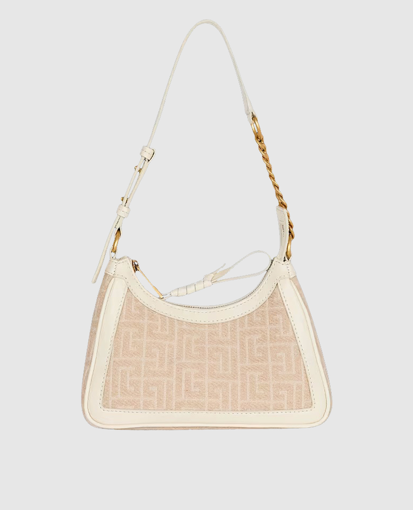 

Beige hobo bag B-Army Balmain