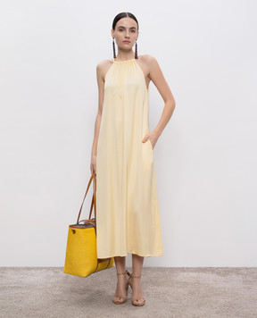 Peserico Yellow midi dress E0246301940