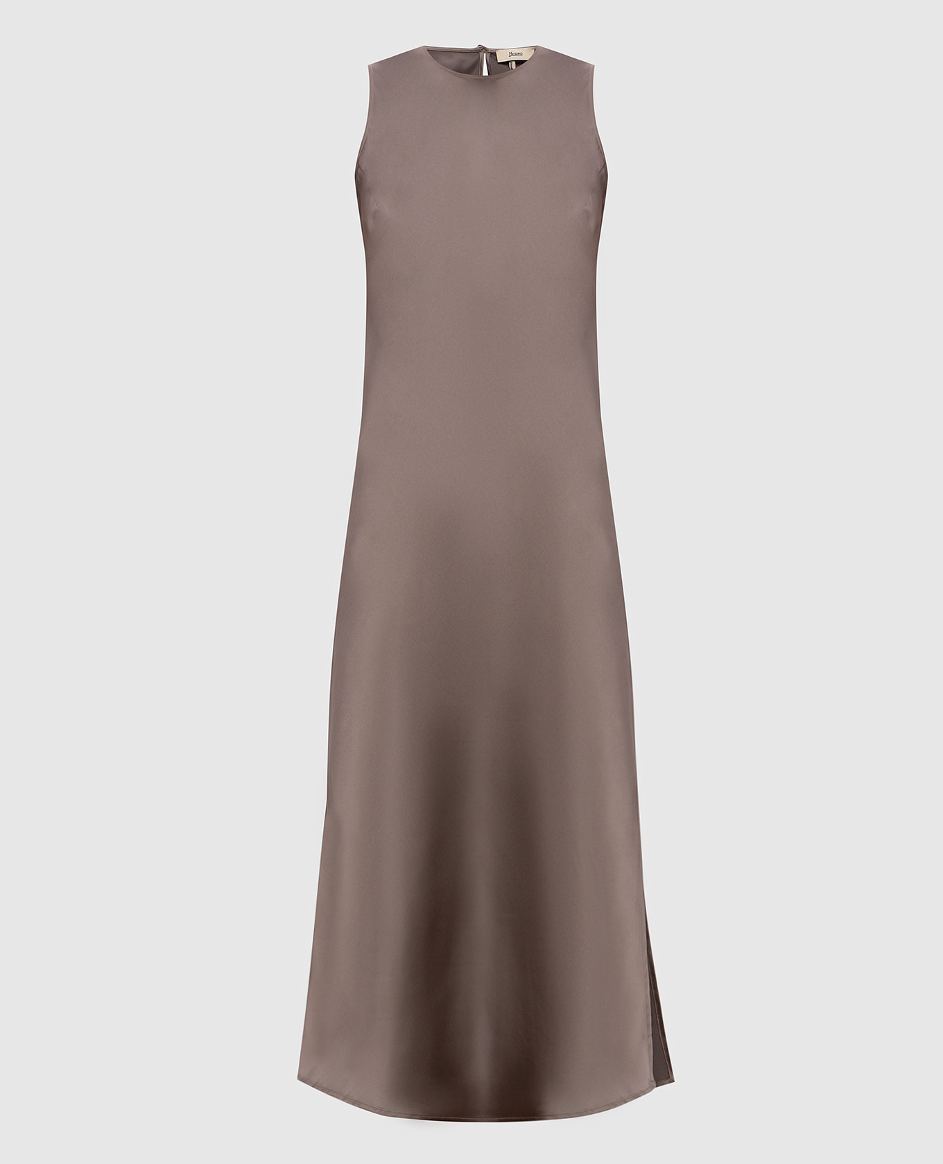 

Brown dress with slits Herno