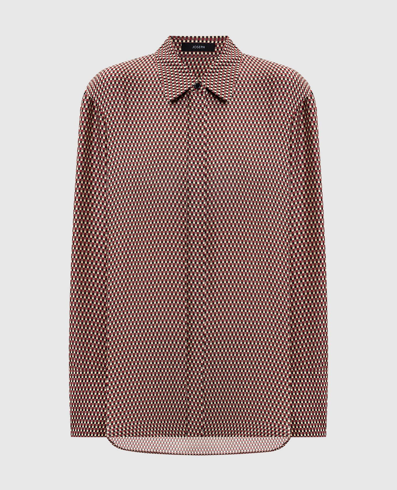 Joe blouse in checked silk