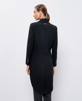 Peserico Black tailcoat with branded patch E0165001934