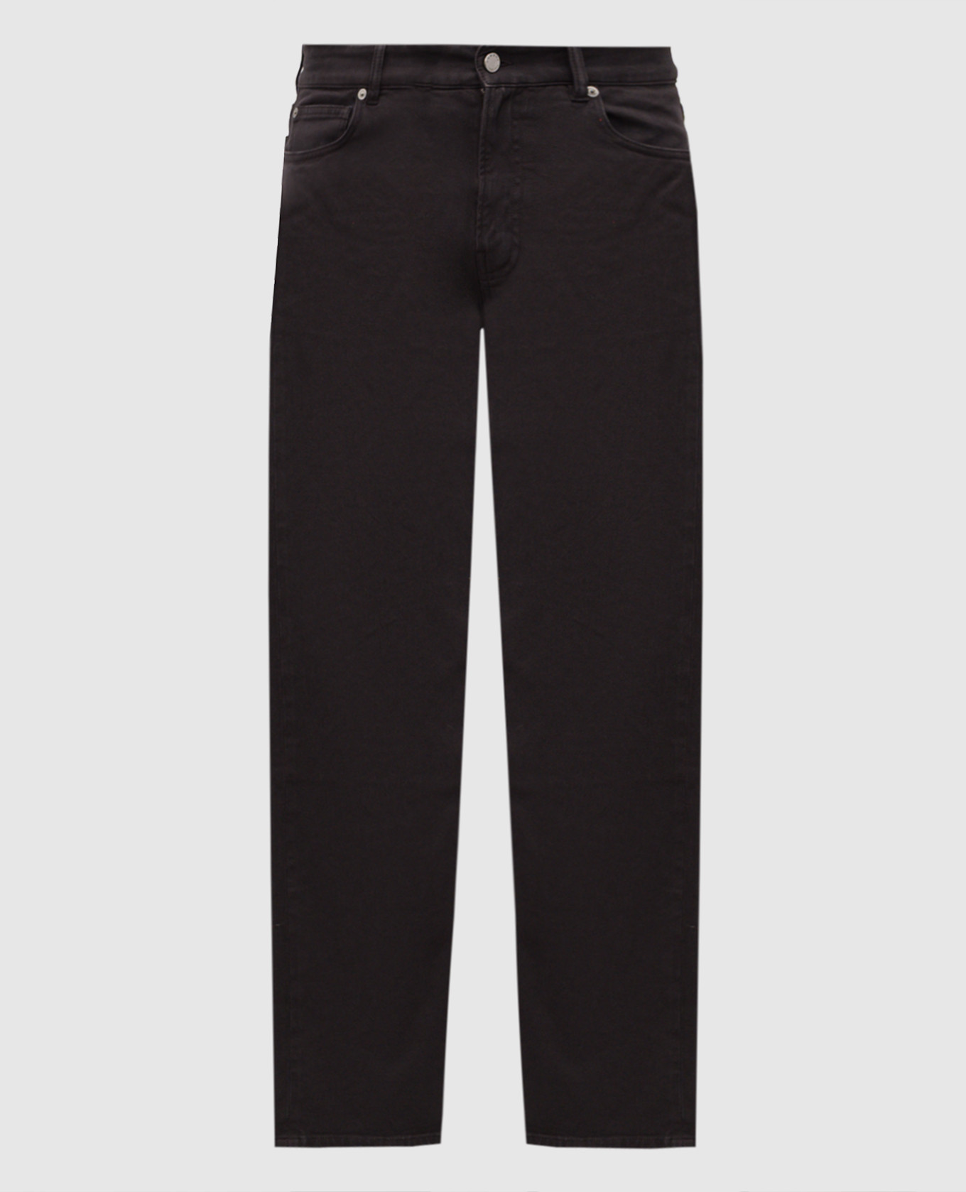 Grey jeans with logo patch Agnona
