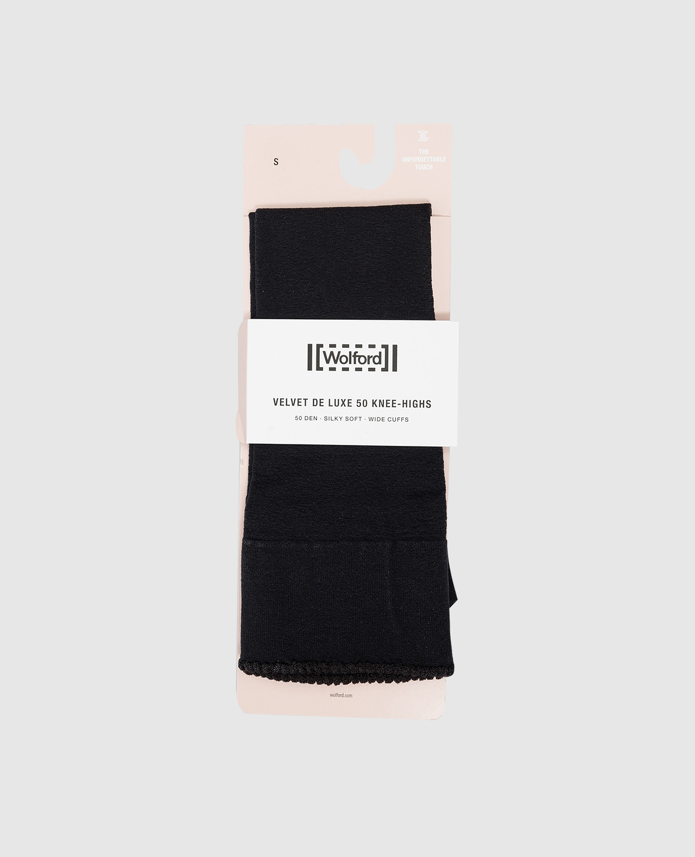 Black knee highs velvet de luxe 50 den wolford