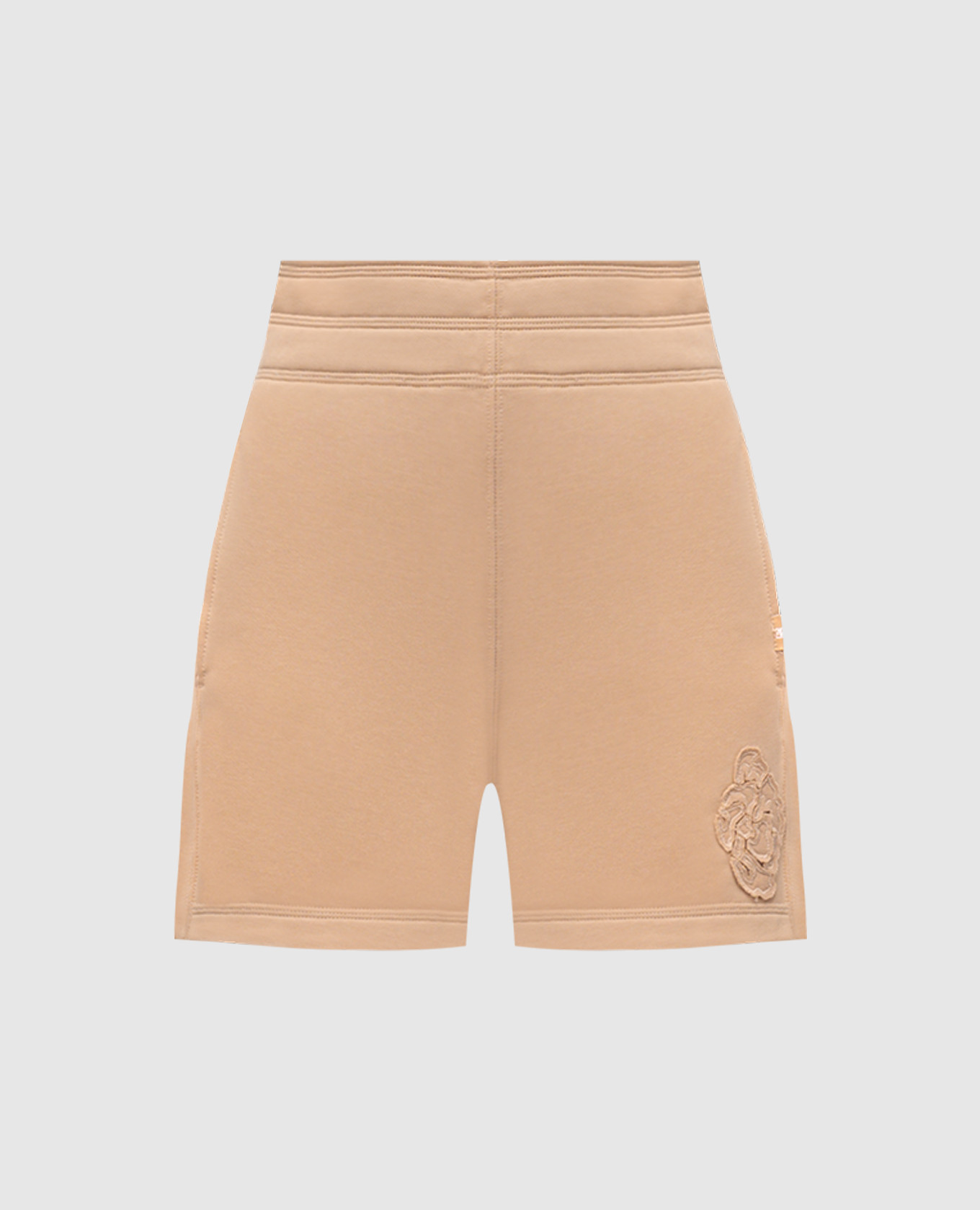 Beige shorts with a patch Ermanno Scervino