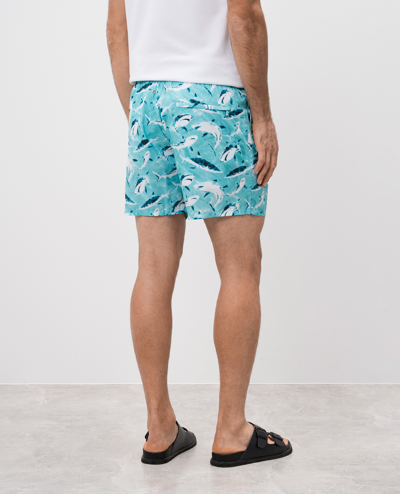 Requins blue print swim shorts Vilebrequin 4