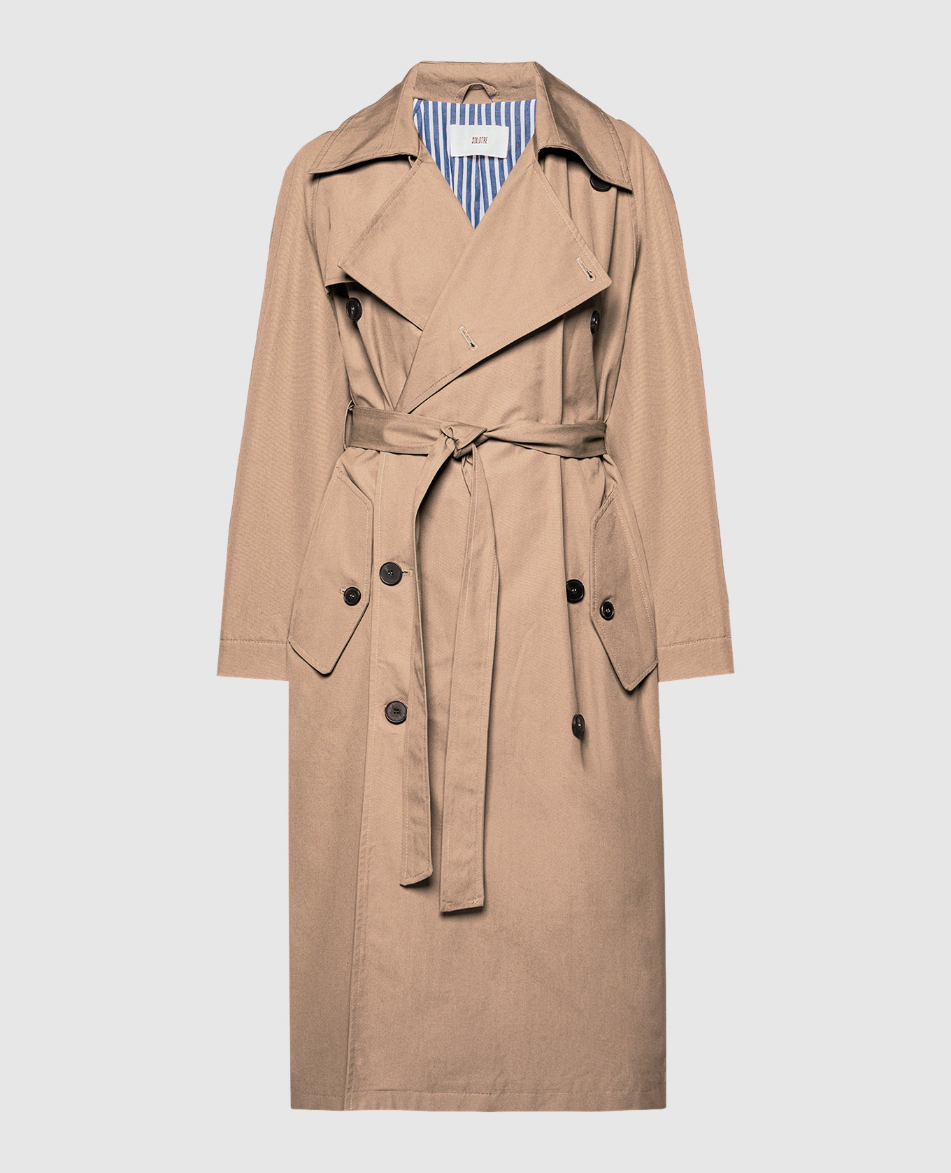 Beige trench coat solotre