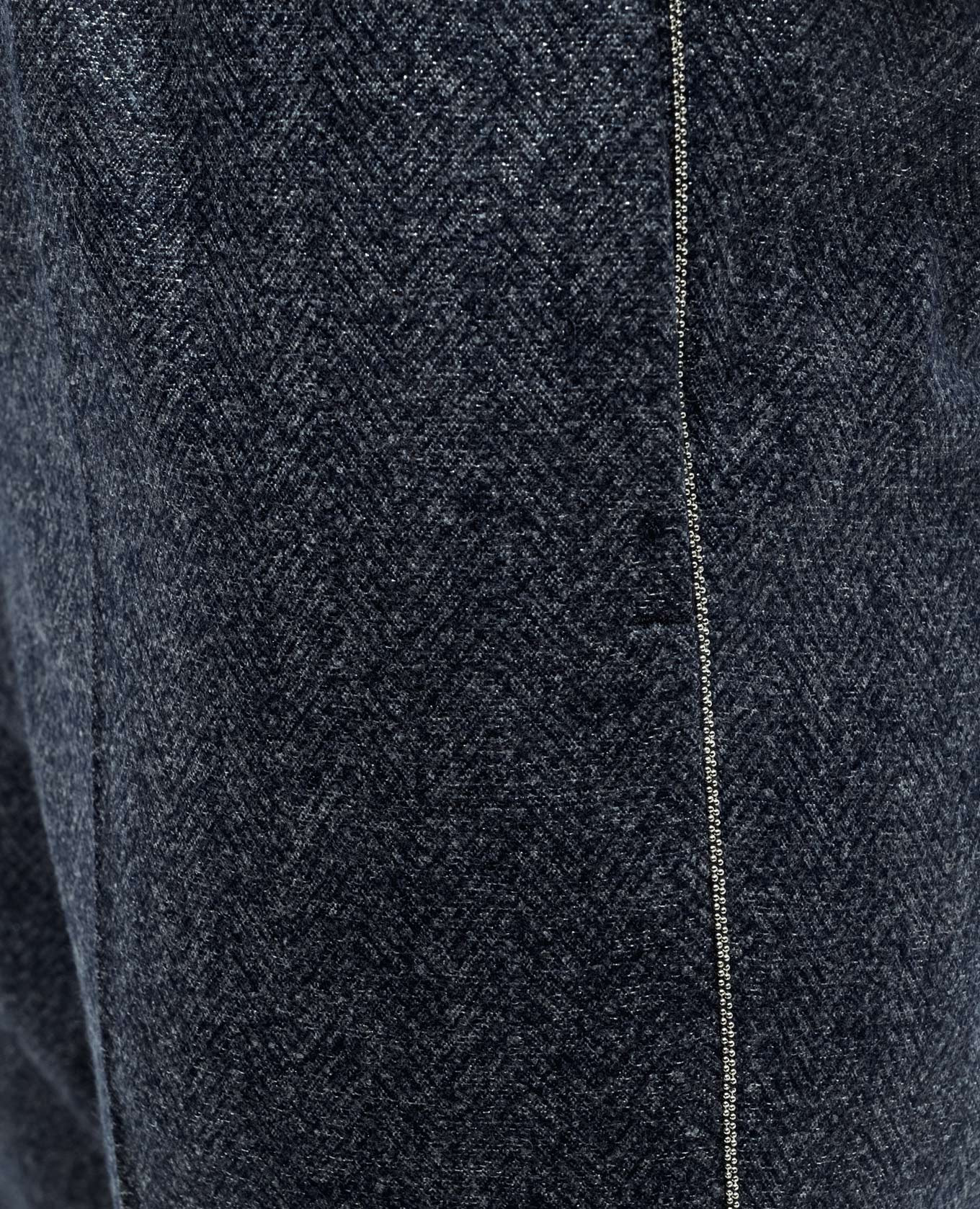 Blue pants with wool with monil chain with lurex Peserico 5
