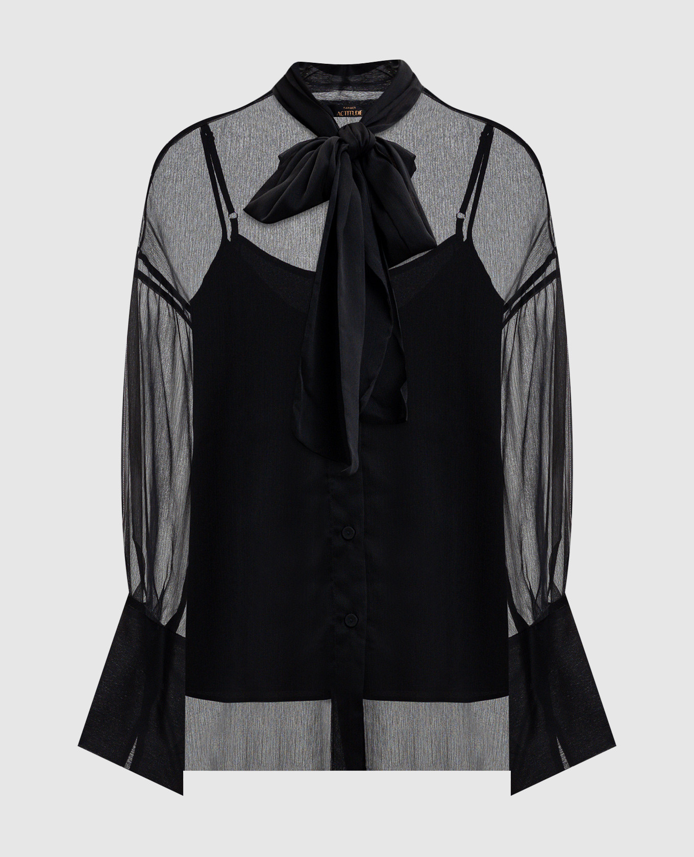 

Black blouse with ascot collar Twinset