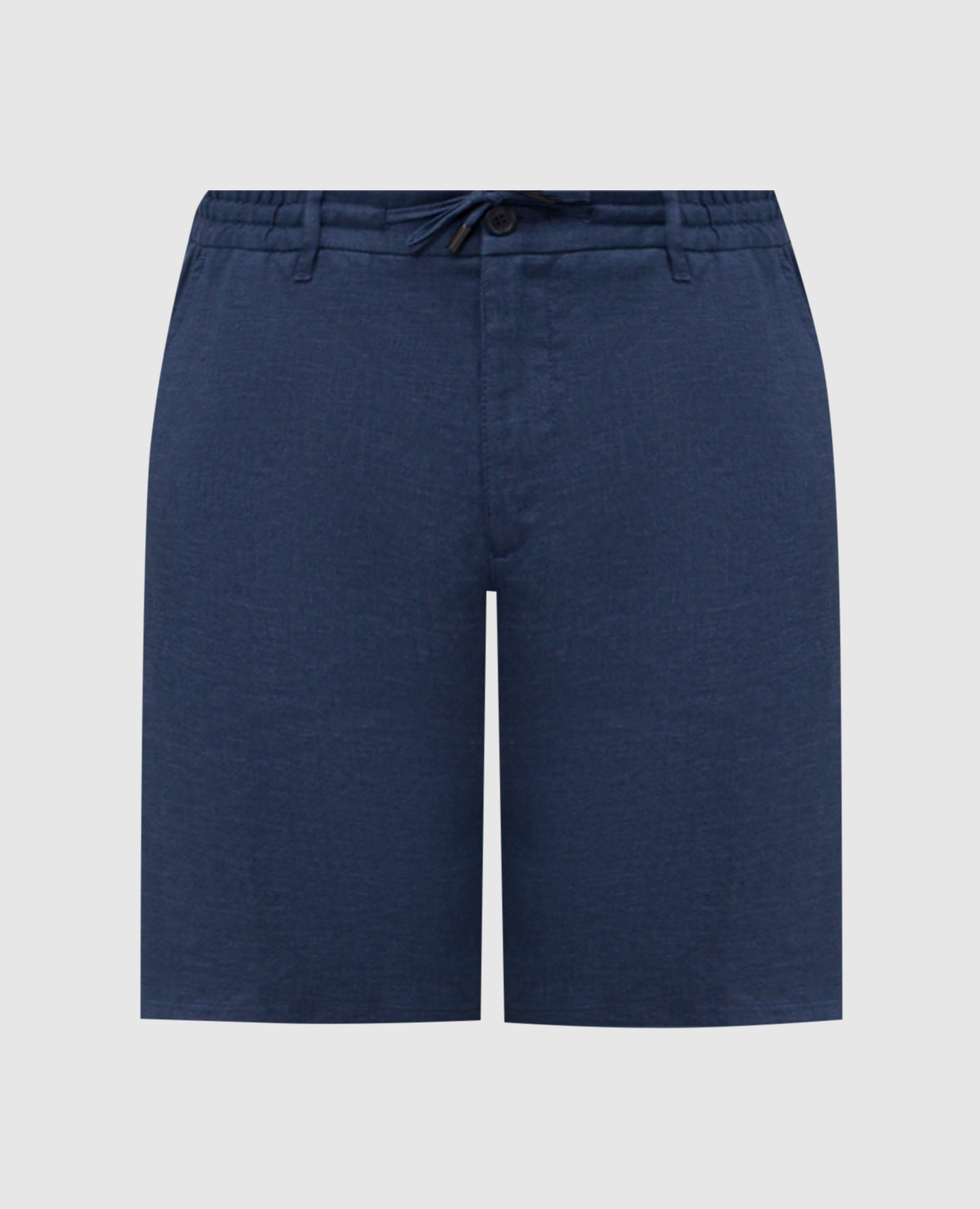 Blue linen and silk shorts Stefano Ricci