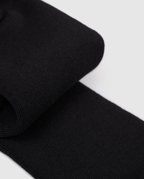 Palm Angels Black socks with logo PWRA00AF25FAB001
