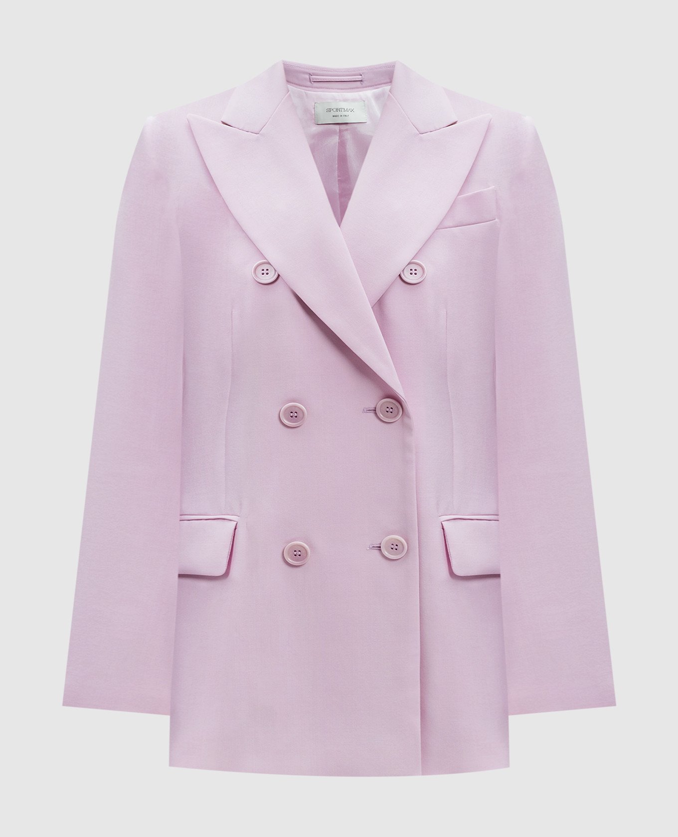 

Pink ADAMO double-breasted wool jacket Max Mara Sportmax