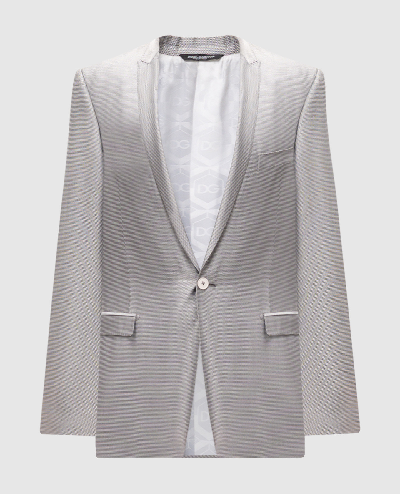 

Gray patterned silk jacket Dolce&Gabbana, Grey