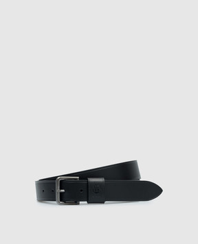 Bally Black leather strap with logo emblem MBF03VVT504