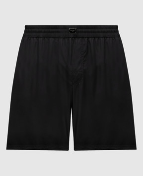 Dolce&Gabbana Black swim shorts with logo M4F36TONR46